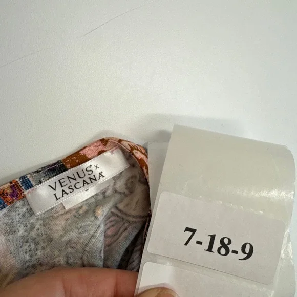 Venus Lascana Dress Womens Small Pink Paisley Boho Tiered Maxi Sleeveless - Picture 4 of 12